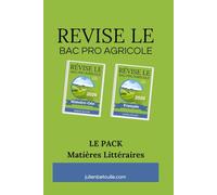 Pack Guide de révisions bac pro agricole Matières Littéraires 2026