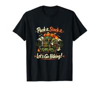 Pack It Stack It Lets Go Hiking Camping Badge T-Shirt