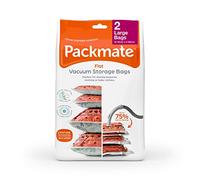 Pack Mate Flat Vacuum Storage Bag Set, Black Leaf, Large, 2 Pack