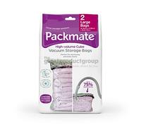 Pack Mate High Volume Vacuum Storage Bag Set, Black Leaf, Large, 2 Pack