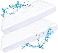 Pack N Play Mattress Protector Pad - Waterproof & Noiseless, Ultra-Soft Breathable Mattress Cover for Pack and Plays, Playards and Mini Cribs, Highly Absorbent Fitted and Dryer Safe (2 Pack)