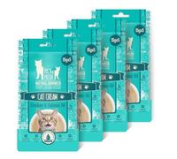 PACK’N PRIDE Cat Treats, 20 x 15g (300g Total) Creamy Cat Lick Sticks -Chicken&Salmon Oil Flavor, Rich in Omega-3, Keeping Cat's Coat Shiny&Soft