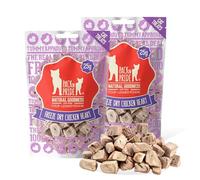 PACK’N PRIDE Chicken Hearts Cat Treats, 2x25g=50g Freeze Dried Cat Snack