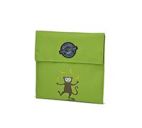 Pack n' Snack Sandwich Bag with Magnetic Closure Reusable Sandwich Bag Toast Bag for Panini Snacks Lunch Bread, 18 x 18 x 0.5 cm Lime