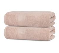 Pack of 1-2 Extra Large Luxury Jumbo Bath Sheets 800GSM Pure Egyptian Cotton Highly Absorbent Big Bath Sheets Super Soft XL Bath Towels (1, Cream)