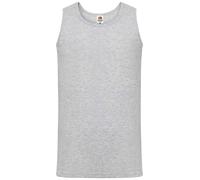 Pack of 1/3/5 Fruit of the Loom Plain Athletic Vest 100% Cotton - S-2XL