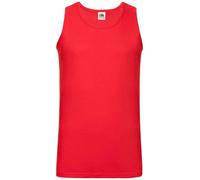 Pack of 1/3/5 Fruit of the Loom Plain Athletic Vest 100% Cotton - S-2XL