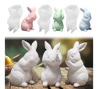 Pack of 1/3 Easter Silicone Moulds, Casting Moulds, Easter Bunny Silicone Moulds, Rabbit Silicone Moulds, Casting Moulds, Easter Silicone Mould, Candle Holder, Easter Bunny 3D Silicone Mould, Easter