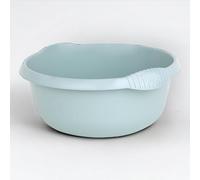 (Pack of 1) 32cm Silver Sage 7 Litre Multipurpose Plastic Washing Up Basin Bowl for Kitchen, Home, Garden, Campaign, Outdoor Wash,