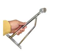 Pack of 1. 32mm Heavy Duty Wall FIX Chrome Support ARM Bracket for 32mm Diameter Tube, Walk in Wardrobe Chrome TUBING Hanging Rail System