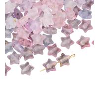 Pack of 1 Acrylic Five Point Star Shaped Bead Gradient Sparkling Gold Finish Craft Supplies for Handmade Jewelry Making Handmade Bead with Gold Finish
