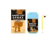 Pack Of 1 Cat Teething Ropes And 1 Spray Cat Toy Self Employment Interactive Cat Toy For Cats Care With Valerian (30ml) FcQ464 (Black, 10X5.5X3cm)