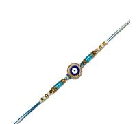 Pack of 1 Evil Rakhi for Brother and Sister | Fancy Designer Rakhi Thread | Raksha Bandhan Rakhi for loving Brother, Sister, Friends & Family | Indian Rakhi | Rakhi Bracelet | Traditional Rakhi