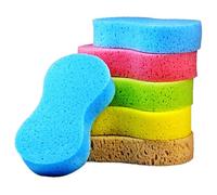 Pack Of 1 Expanding Sponges Car Wash Sponge Super Absorbent Foam Scrubber Jumbo Kitchen Home Accessory Easy Grip 4-5cm Assorted Color Nice and Deft