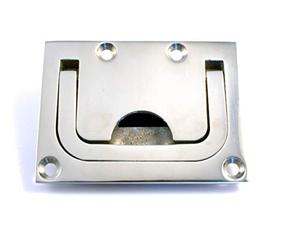 Pack of 1 - Flush Lift Long Handle Ring Made from Marine Grade Stainless Steel A4 316 Hatch Pull Ring