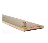 Pack Of 1 - Heavy Duty 4mm Thick Yellow Galvanised Flat Connecting Jointing Mending Plate 193X35mm
