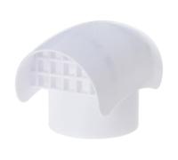 Pack of 1 Permanent PVC Outlet Shield for Pipe Prevents Debris Entry Radon Systems Permanent PVC Hat