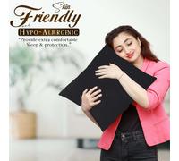 (Pack of 1, Plain Black Cushions) Velvet Cushion Covers Soft Luxury Embossed Stripe Quilted Cushions Pack of 1,2 & 4