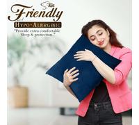 (Pack of 1, Plain Navy Cushions) Velvet Cushion Covers Soft Luxury Embossed Stripe Quilted Cushions Pack of 1,2 & 4
