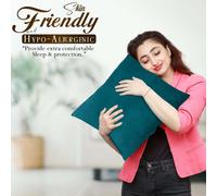 (Pack of 1, Plain Teal Cushions) Velvet Cushion Covers Soft Luxury Embossed Stripe Quilted Cushions Pack of 1,2 & 4