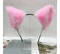 Pack of 1 Plush Cat Ear Headband Women, Cute Party Headband, Headwear Headbands, Hair Band, Hair Accessories, Hair Bands, Hair Accessories, Women for Adults, Children Decoration, Pink A