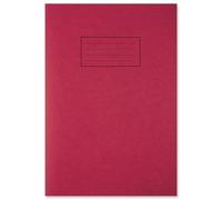 Pack of 1 Red Range Wholesale Exercise Books - Ruled & Margin Pages A4 School Student