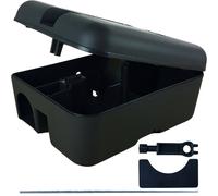 (Pack of 1) Roshield External Tamper-Proof Bait Stations for Rodent Control