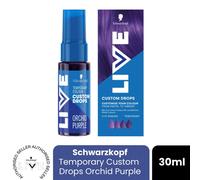 Schwarzkopf LIVE Colour Custom Drops Orchid Purple, Temporary Hair Dye Drops for Customised Colour Intensity, Purple Hair Dye