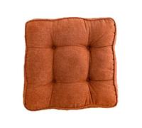 Pack of 1 Seat Pad for Dining Chair, Garden Kitchen Chair Cushion with Tie On_9 Stitch_Sage, Indoor/Outdoor Comfortable Chair Pads for The Elderly, Pregnant Women,Orange,40X40X10cm