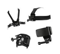 Pack of 1 Set High Execution Action Camera Addons Set Developed for Stability in Snowsports Cycling Diving Conditions Headpiece Mount