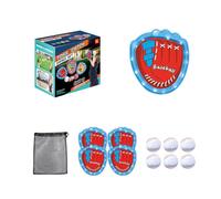Pack of 1 Set Transportable Travel Friendly Twelve Fifty the Dark Sphere Simple Clip Backpacking Beach Adventures with 4 Paddles and 6 Sticky Globes Family Game