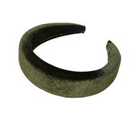 Pack of 1 Velvet Headbands for Women, Soft Hair Bands, Headband for Hair, Boho Headband Headwear, Hair Accessories for Women, Girls, Hair Accessories for Makeup, Sports, Yoga, Army Green