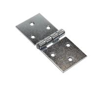 Pack of 1 x 100 mm Backflap Hinge Galvanised, Silver Steel Back Flap Hinges, Weather Resistant, Rust Corrosion Proof, Strap Hinges for Indoor or Outdoor Use On Gates, Sheds, Gazebos, Wardrobes, Chests