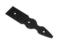 Pack of 1 x 150 mm Dummy Hinge Head, Vintage False Strap Hinge, Black Steel, Weather Resistant, Rust Proof Powder Coating, Ideal for Indoor or Outdoor Use On Gates, Sheds, Gazebos, Wardrobes, Chests