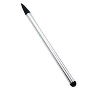 Pack of 1 x 2 in 1 Stylus Pen for Touch Screens and GPS/PDA's [Silver]