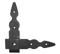 Pack of 1 x Flat Corner L Shape Plate, 150 x 150 mm Black Flat Right Angle Bracket, Powder Coated Steel Repair Brace Support, Joining Mending Plates Connector, Rust and Corrosion Proof