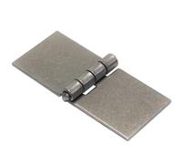 Pack of 1 x Heavy Duty Weldable Solid Steel Hinge, 45 x 100 mm Welding Long Lasting Steel Butt Hinge, 2 mm Thick Weld On Hinges for Trailer Door, Heavy Gates