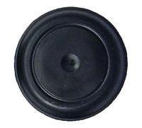 (Pack of 10) 1" - (1.00 inch) Black Rubber Plugs || for Flush Mount Body and Sheet Metal Holes. Ergonomic Button Plugs with Flush-Type Heads || Made in USA by CAPLUGS | Fits 1" hole diameter