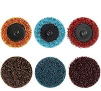 Pack of 10 2 mm 50 mm Mix Grit Sanding Disc Scotch Brite Roll Closure