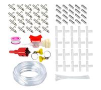 Pack of 10/20 Automatic Rabbit Watering Systems with Nipple Tinkers for Small Pets and Poultry Feeding Supply Rabbit Water Feed