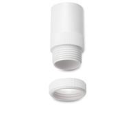Pack of 10 20mm PVC Conduit ADAPTORS Male Thread and Lock-Ring (White, 25MM)