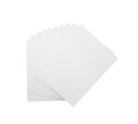 Pack of 10 20x30cm Blank White Flat Stretched Board Art Canvases by Janrax
