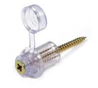 Pack Of 10 - 3" Pvc Clear Corrugated Roofing Fixings With Screws And Spacers