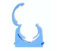 Pack of 10 35mm MDPE Pipe Clips - Hinged - Single