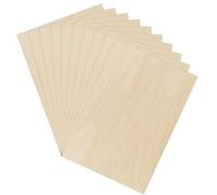 Pack of 10 A3 Plywood Panels, Fretsaw Wood for DIY Woodworking, Laser Processing, Model Making, 300 x 200 x 2 mm