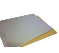 Pack of 10 A4 220gsm Single Sided Foil Mirror Silver Card