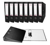 Pack Of 10 A4 Black Paperbacked Lever Arch Files By Janrax