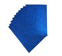 Pack of 10 A4 Blue Glitter EVA Foam Sheets