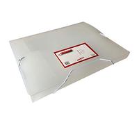 Pack of 10 A4 Clear Box Files with Elastic Closure
