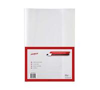 Pack of 10 A4 Clear Exercise Book Covers by Janrax - Notebook, School, University Supplies